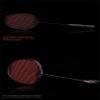 GRASKY Professional Full Carbon Fiber Badminton Racquet - Super Lightweight 4U/82g or 6U/72g - Strung with Bag and Strings (Blue line,6U) view 4