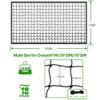 Wiseek 10'x40' Baseball Softball Backstop Nets, Heavy Duty Sports Netting Barrier Net #18 Nylon Baseball Netting Black Net view 2