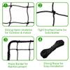 Wiseek 10'x40' Baseball Softball Backstop Nets, Heavy Duty Sports Netting Barrier Net #18 Nylon Baseball Netting Black Net view 3