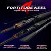 KINGDOM Fortitude Keel-4 Super Long Cast Series Fishing Casting Rod Fuji LY Bracket Fuji O Ring 2 Sections 2.28m Medium Fast 132g Power M Carbon Wheel Base Triangular Grip 40+30T Cross Carbon Cloth view 2