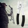 MOUMOUTEN Archery D Loop Pliers, Compound Bow D Ring Pliers, Multi Function Aluminum Alloy Copper Buckle Pliers for Clamping Archery Bow, Hunting Install Repair Tools view 2