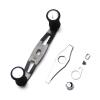 95mm Carbon Fiber Baitcasting Reel Handle Left or Right Side Installation DIY Replacement Accessory (CAMO Black, Right-Handed) view 4