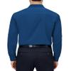 Alimens & Gentle Mens Dress Shirts 4-Way Stretch Long Sleeve Collared Casual Solid Wedding Dating Button Down Shirt Dark Blue view 2
