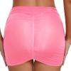 ACSUSS Sexy Women's Sheer Ultra See Through Low Waist Micro Mini Skirts Pencil Skirt Pink A One Size view 2