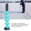 Ice Fishing Auger, Heavy Duty Nylon Floating Auger with Universal Adapter, 2 Steel Blades, Locator, Screws, Wrench, 6 Inch Rotating Diameter, for Ice Fishing Enthusiasts view 2