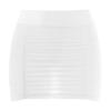 ACSUSS Sexy Women's Sheer Ultra See Through Low Waist Micro Mini Skirts Pencil Skirt White A One Size view 3