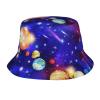 Cute Bucket Hat Planet Bucket Hat Travel Fisherman Hat Funny Sun Hat view 1