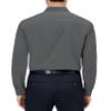 Alimens & Gentle Mens Dress Shirts 4-Way Stretch Long Sleeve Collared Casual Solid Wedding Dating Button Down Shirt Dark Grey view 2