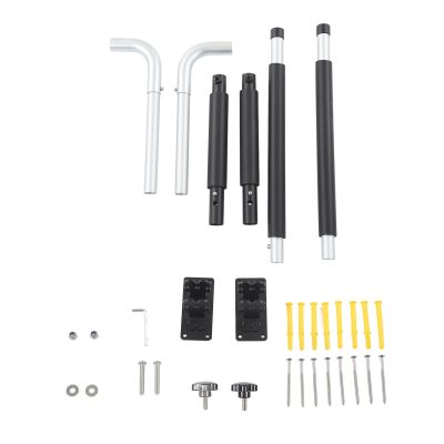 Miskall Kayak Storage Rack, 40kg Load Bearing Aluminum Alloy Telescopic Surfboard Wall Hanger for Toolbox Roof Box
