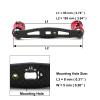 Mr. Z 95mm Carbon Fiber Baitcasting Reel Handle Left or Right Side Installation DIY Replacement Accessory (CAMO Red, Left-Handed) view 2