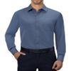 Alimens & Gentle Mens Dress Shirts 4-Way Stretch Long Sleeve Collared Casual Solid Wedding Dating Button Down Shirt Dusty Blue view 1