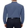 Alimens & Gentle Mens Dress Shirts 4-Way Stretch Long Sleeve Collared Casual Solid Wedding Dating Button Down Shirt Dusty Blue view 2