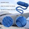AOLEBA Boat Dock Lines 3/8'' x 15' Dock Line for Boats, Double Braided Nylon Boat Rope, Boat Lines for Docking with Loop, Mooring Lines Marine Rope Set - 2 Pack (Blue) view 3