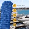 AOLEBA Boat Dock Lines 3/8'' x 15' Dock Line for Boats, Double Braided Nylon Boat Rope, Boat Lines for Docking with Loop, Mooring Lines Marine Rope Set - 2 Pack (Blue) view 4