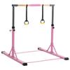 KAMNIK Gymnastics Training Bar 4ft Long Base Gymnastic bar for Kids with Height Adjustable 35.4"-59" No Wobble Gymnastics Bar Home Gym Equipment,Ideal for Indoor and Home Training,300lbs Weight Capaci view 1
