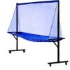 RESKIU Large Metal Frame Table Tennis Ball Catch Net, Rockible Movable Table Tennis Ball Catch Net, Ping Pong Recycle Catcher Equipment, Training Tool for Multi Ball Drills,B view 1