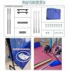 RESKIU Large Metal Frame Table Tennis Ball Catch Net, Rockible Movable Table Tennis Ball Catch Net, Ping Pong Recycle Catcher Equipment, Training Tool for Multi Ball Drills,B view 3