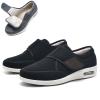 bumuam Women's Walking Shoes with Arch Support,Winter Warm Adjustable Extra Wide Shoes Swollen Feet Diabetic Edema Boots Slippers Indoor Outdoor Diabetic Shoes Men 10/Women 10.5 view 1