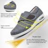 bumuam Women's Walking Shoes with Arch Support,Winter Warm Adjustable Extra Wide Shoes Swollen Feet Diabetic Edema Boots Slippers Indoor Outdoor Diabetic Shoes Men 10/Women 10.5 view 4