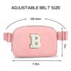 Gitus Birthday Gifts for 8 9 10 11 12 13 Year Old Girls Personalized Fanny Pack Crossbody Bags with Initial Letter Patch Belt Bag for Teen Girls Cute Trendy Stuff Travel Essentials (LightPink-B) view 2