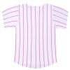 babyhealthy Kids Baseball Jersey Pink Striped Button Down Shirt Hip Hop Hipster Personalized Sport T Shirts Tops for Boys view 2