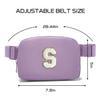 Gitus Birthday Gifts for 8 9 10 11 12 13 Year Old Girls Personalized Fanny Pack Crossbody Bags with Initial Letter Patch Belt Bag for Teen Girls Cute Trendy Stuff Travel Essentials (Lavender-S) view 2