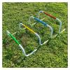 YXXSDP 8 10 12 14 Inch Tall Speed Training Hurdles for Athletic Kids Practice, Multicolor Pro Agility Hurdles Multi-Sports Equipment, PE Class Fitness Group Track Hurdles view 2