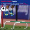YXXSDP 8 10 12 14 Inch Tall Speed Training Hurdles for Athletic Kids Practice, Multicolor Pro Agility Hurdles Multi-Sports Equipment, PE Class Fitness Group Track Hurdles view 4