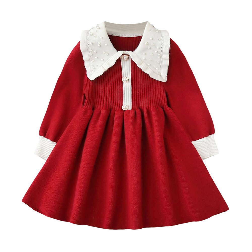 Baby Girls Dress for Chinese New Year, Kids Girl Long Sleeve Tang Suit Traditional Dress