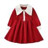 Baby Girls Dress for Chinese New Year, Kids Girl Long Sleeve Tang Suit Traditional Dress view 1