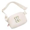 Gitus Birthday Gifts for 8 9 10 11 12 13 Year Old Girls Personalized Fanny Pack Crossbody Bags with Initial Letter Patch Belt Bag for Teen Girls Cute Trendy Stuff Travel Essentials (Ivory-K) view 1