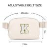 Gitus Birthday Gifts for 8 9 10 11 12 13 Year Old Girls Personalized Fanny Pack Crossbody Bags with Initial Letter Patch Belt Bag for Teen Girls Cute Trendy Stuff Travel Essentials (Ivory-K) view 2