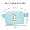 Gitus Birthday Gifts for 8 9 10 11 12 13 Year Old Girls Personalized Fanny Pack Crossbody Bags with Initial Letter Patch Belt Bag for Teen Girls Cute Trendy Stuff Travel Essentials (Icingblue-L) view 2