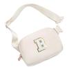 Gitus Birthday Gifts for 8 9 10 11 12 13 Year Old Girls Personalized Fanny Pack Crossbody Bags with Initial Letter Patch Belt Bag for Teen Girls Cute Trendy Stuff Travel Essentials (Ivory-B) view 1