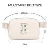 Gitus Birthday Gifts for 8 9 10 11 12 13 Year Old Girls Personalized Fanny Pack Crossbody Bags with Initial Letter Patch Belt Bag for Teen Girls Cute Trendy Stuff Travel Essentials (Ivory-B) view 2