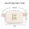 Gitus Birthday Gifts for 8 9 10 11 12 13 Year Old Girls Personalized Fanny Pack Crossbody Bags with Initial Letter Patch Belt Bag for Teen Girls Cute Trendy Stuff Travel Essentials (Ivory-E) view 2