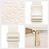 Gitus Birthday Gifts for 8 9 10 11 12 13 Year Old Girls Personalized Fanny Pack Crossbody Bags with Initial Letter Patch Belt Bag for Teen Girls Cute Trendy Stuff Travel Essentials (Ivory-E) view 3