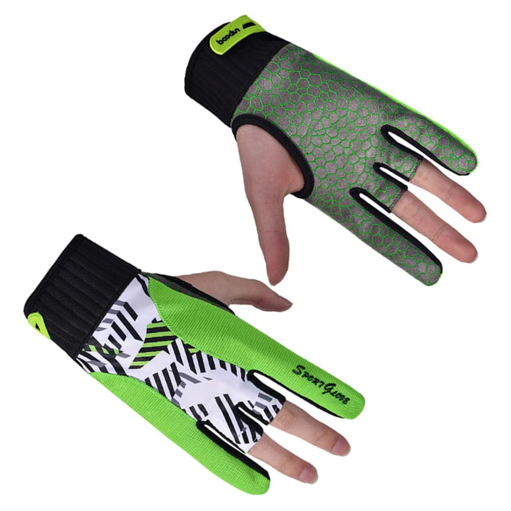 GANAZONO Silicone Bowling Gloves Right Hand Bowling Vibration Reduction Professional Breathable Sports Gloves Size l