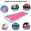 HMTAOLIFE Inflatable Air Gymnastics Mat Tumble Track, 6.6/10/13/16/20ft Tumbling Mat Air Tumbling Track, Air Training Mat with Air Pump for Home/Water Fun/Gym/Yoga/Training/Cheerleading view 3