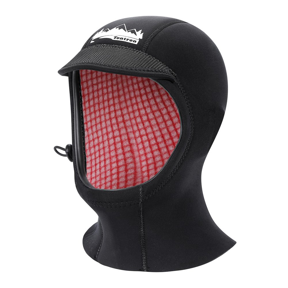 Tontron 3mm Neoprene Watersports Hood for Kayaking,Rafting,Surfing,SUP,Diving,and Swimming (X-Large)