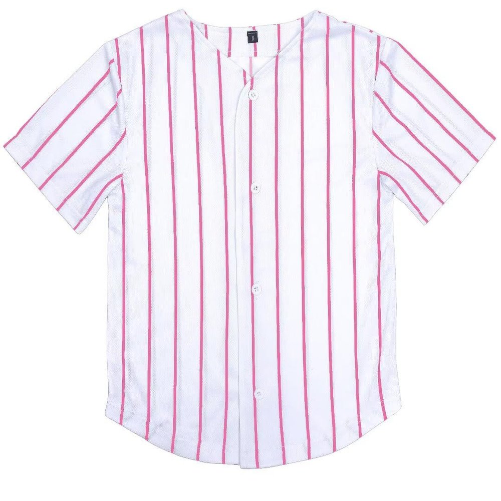 Kids Baseball Jersey Toddler Jersey Button Down Shirt Blank Plain Hip Hop Tees for Boy Girl