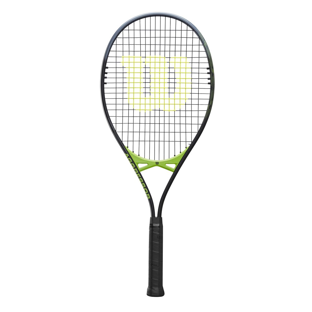 Wilson WR147610U2 Rigid Tennis Racquet [Strung Up] Aggressor Grip Size 2, Black