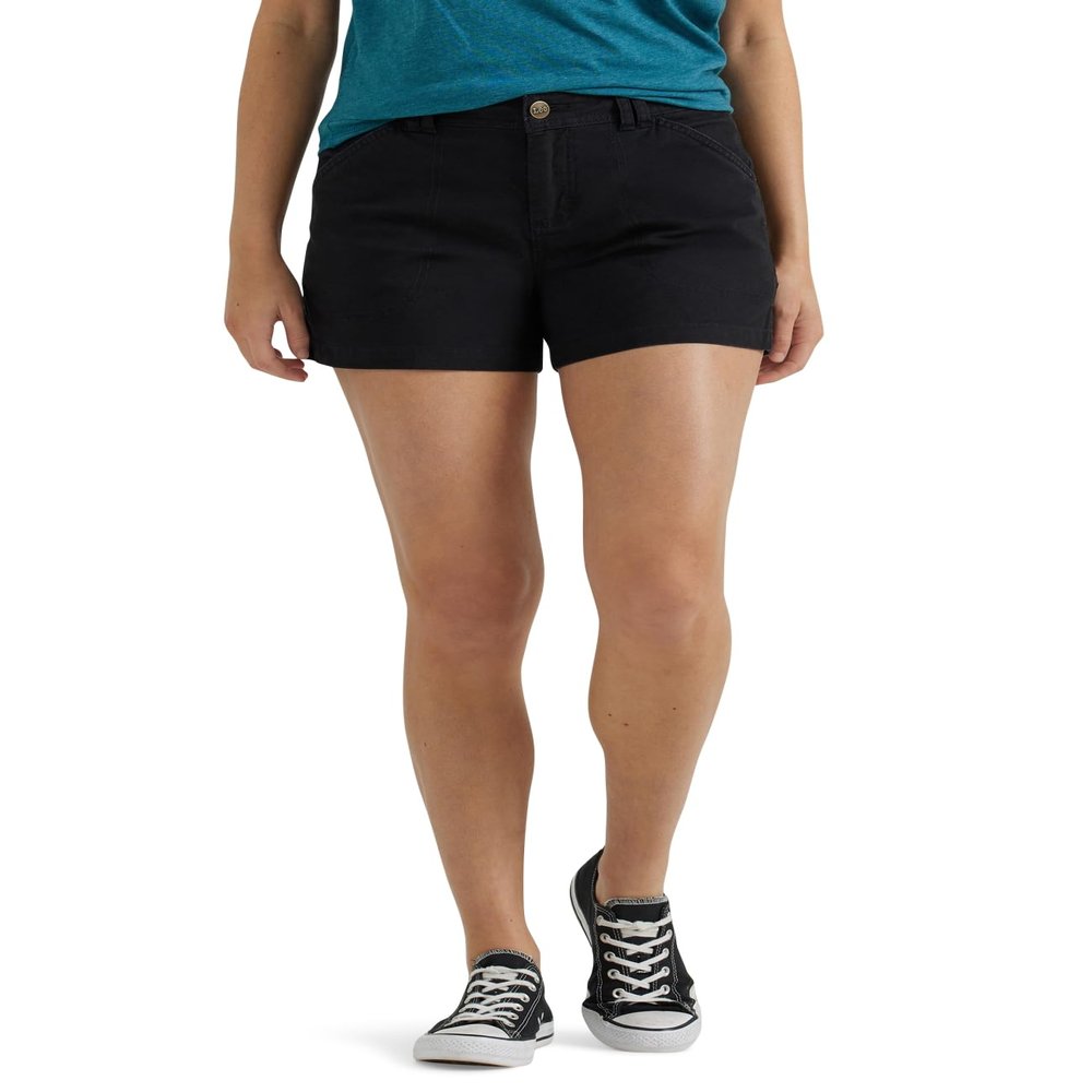Lee Womens Legendary Carpenter Short, Union-All Black, 16 US