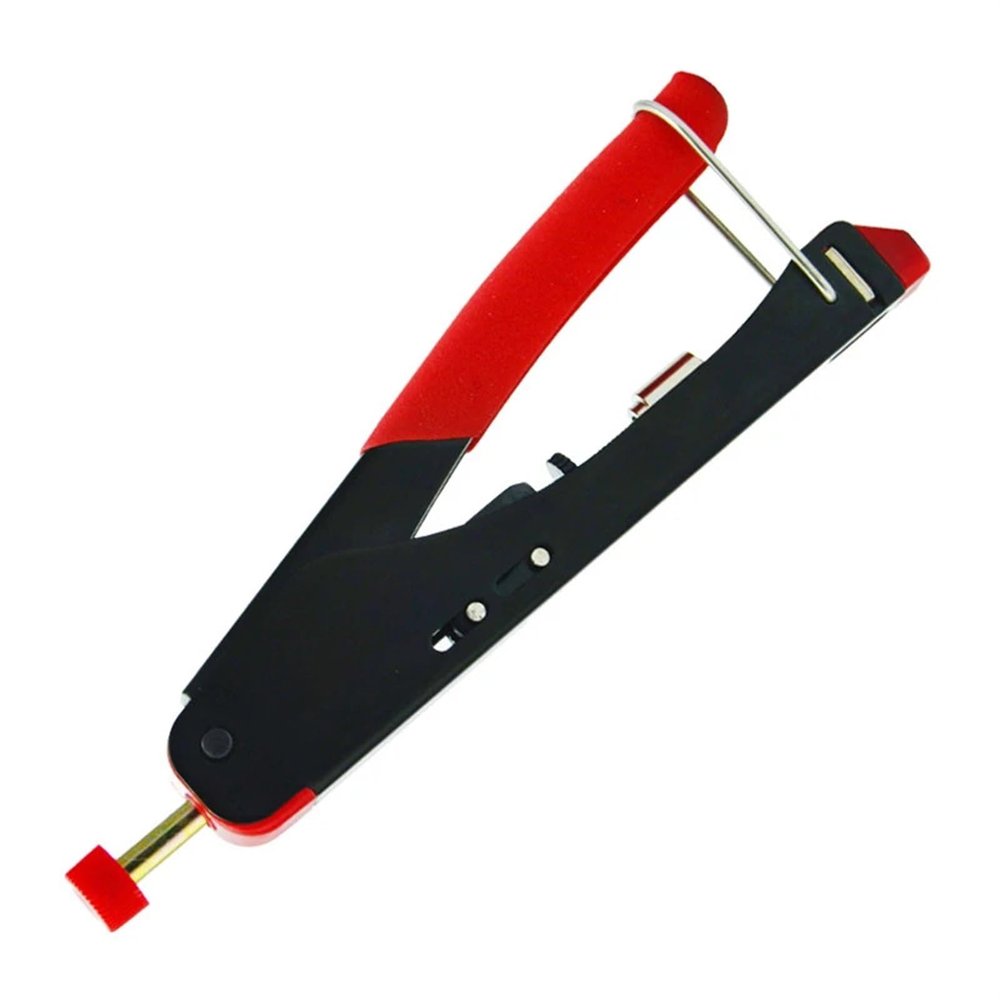 Coaxial Cable Crimping Pliers Set Wire Stripping Tool Kit RG58,RG59,RG6(3C2V,4C2V,5C2V) Compression F Connectors Crimper Tools