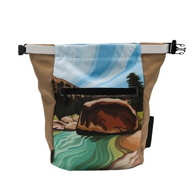 GNARLY DOOD Joe's Valley Rock Climbing Chalk Bucket | for Bouldering Gym & Outdoor Use | Durable Hook & Loop Closure, 2 Zippered Pockets, Easy-Carry Handle