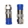 10Pcs RG6 Waterproof All-Copper Case Connector Coaxial Compression Squeeze F head Connector (Color : 10pcs-Black) view 3
