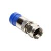 10Pcs RG6 Waterproof All-Copper Case Connector Coaxial Compression Squeeze F head Connector (Color : 10pcs-Black) view 4