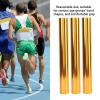 Gavigain 3Pcs Aluminum Alloy Track Field Relay Batons,Track Batons Race Equipments for Running Race Team for Outdoor Running Race Student Relay Events (Gold) view 2
