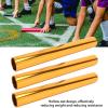 Gavigain 3Pcs Aluminum Alloy Track Field Relay Batons,Track Batons Race Equipments for Running Race Team for Outdoor Running Race Student Relay Events (Gold) view 3