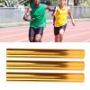 Gavigain 3Pcs Aluminum Alloy Track Field Relay Batons,Track Batons Race Equipments for Running Race Team for Outdoor Running Race Student Relay Events (Gold) view 4